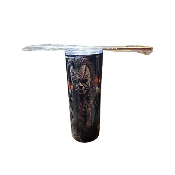 Custom Scary Clown Halloween 20oz Tumbler New - Picture 4 of 5